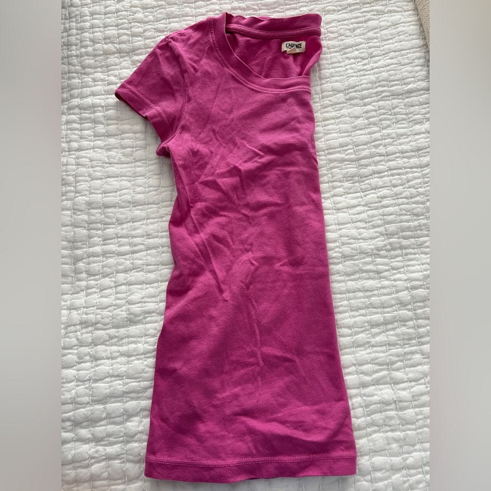 L’Agence pink tee